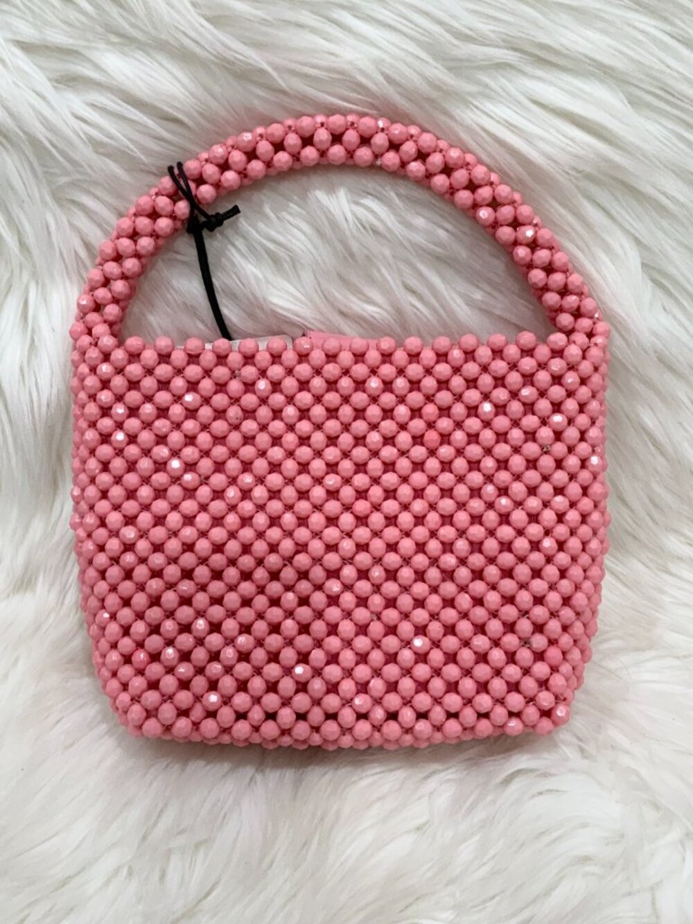 Bouffants and Broken Hearts Pink Beaded Strawberry Crossbody Bag NWT - Picture 3 of 6
